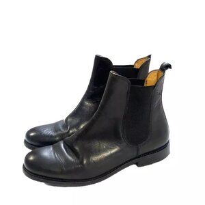Bowen Womens Chelsea Boots Black Leather US 7.5 UK 6.5 Ankle Booties Spain Luxe